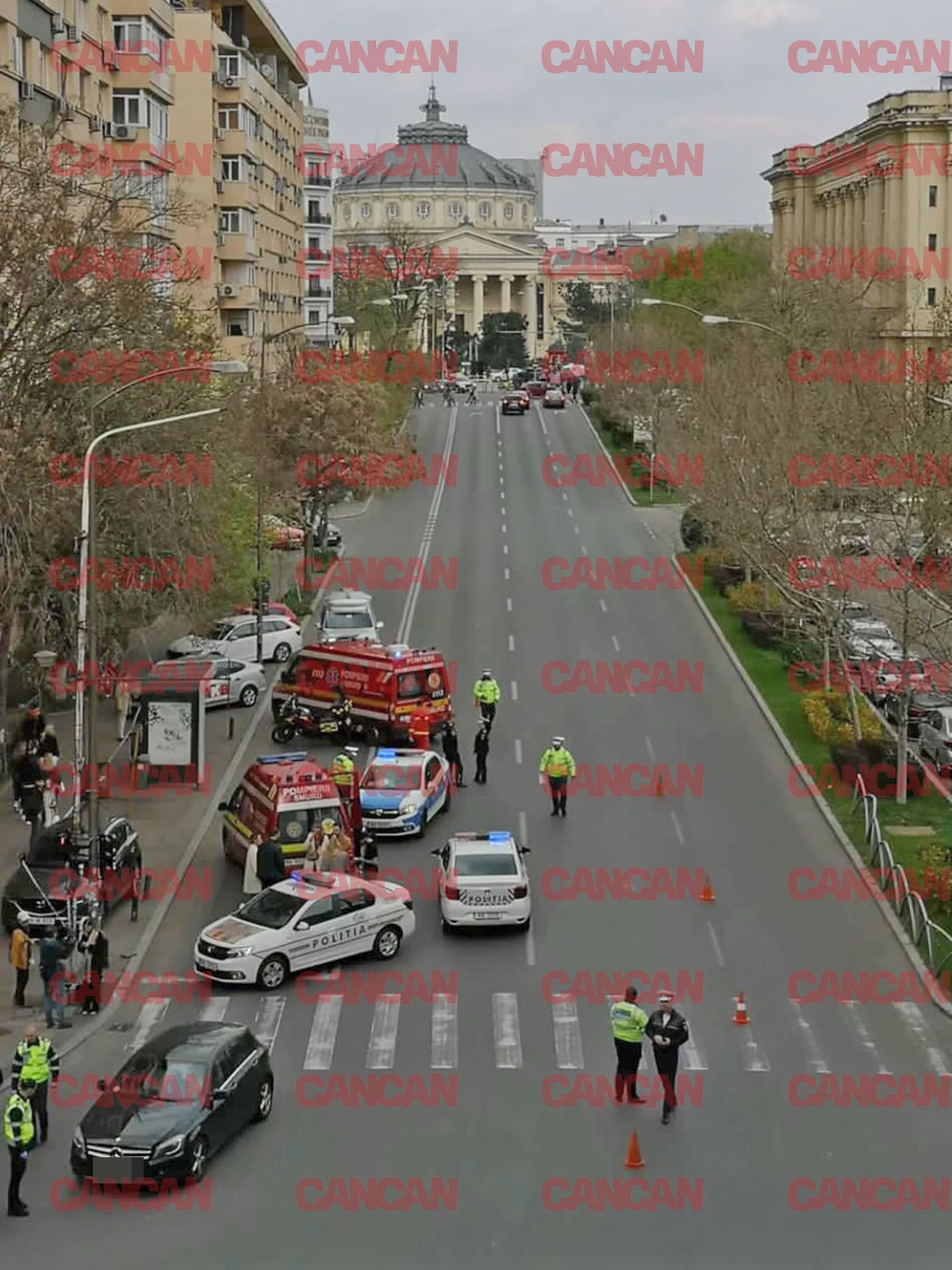 Accident mortal provocat azi, 9 aprilie 2023, în jurul orei 16:15, la Ateneu