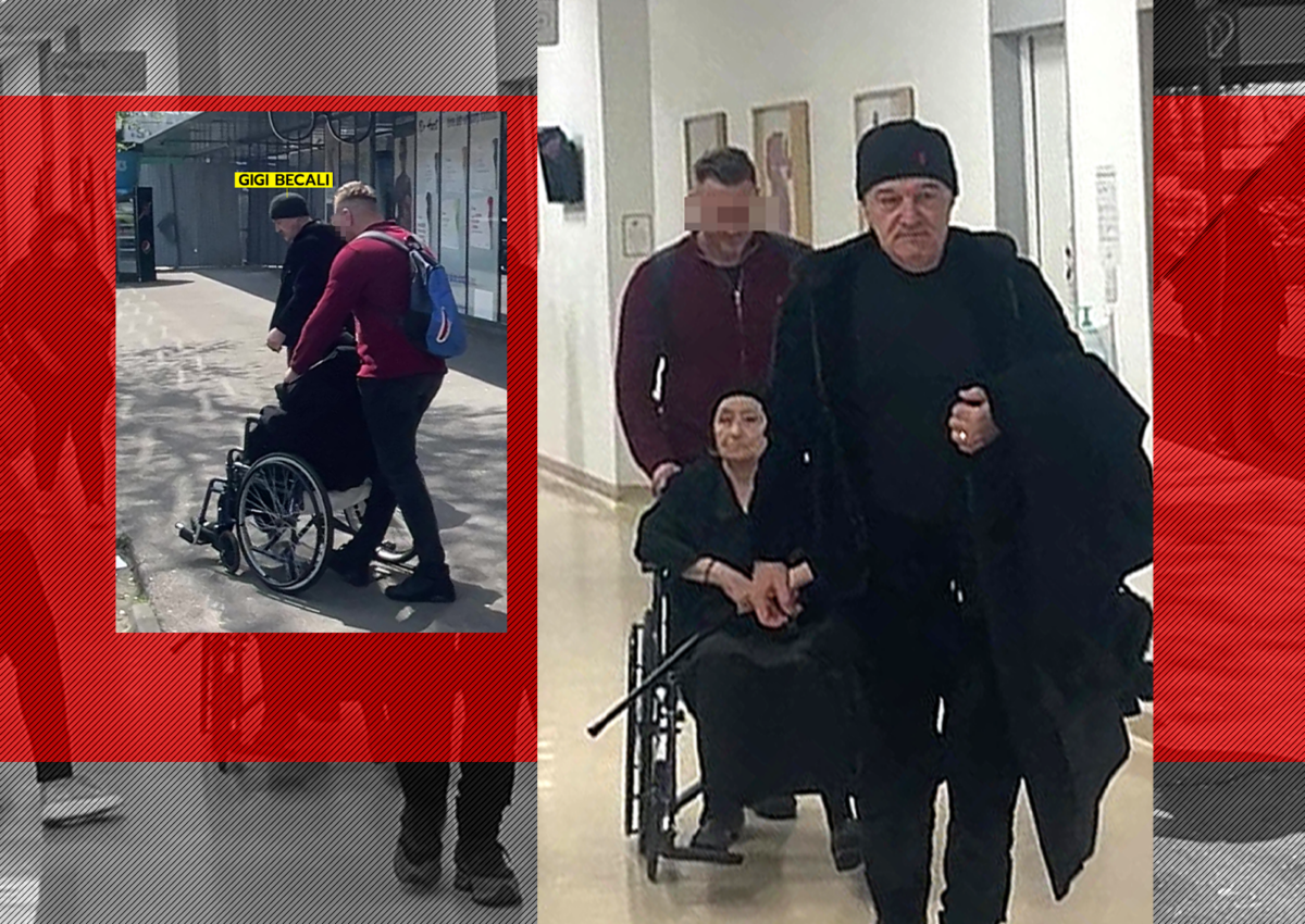 Alexandrina, mama lui Gigi Becali, a ajuns în scaun cu rotile, iar milionarul îi este înger păzitor. Imaginea iubirii fără limite!