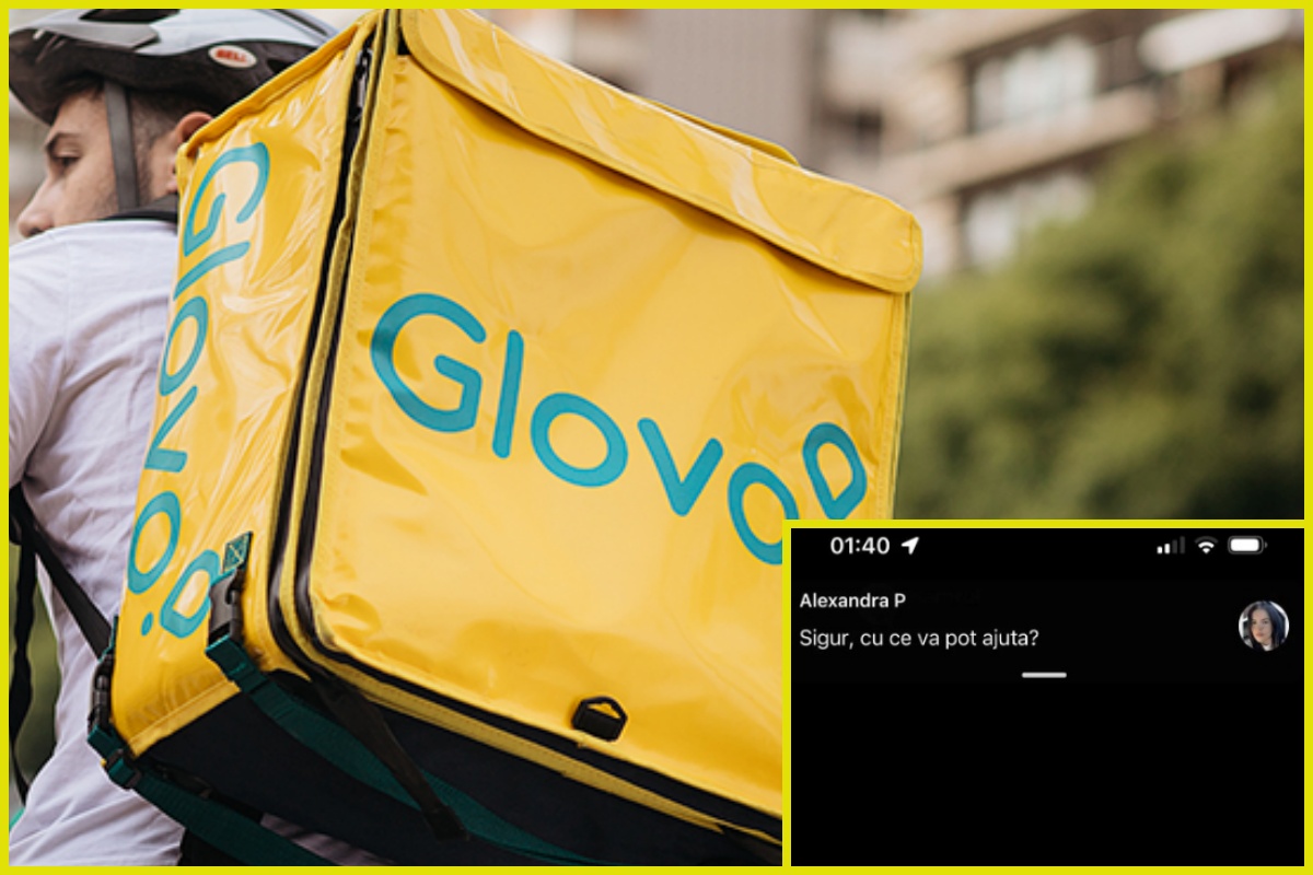 Cum a vrut curierul de la Glovo să șantajeze o clientă din România: „Îmi dai niște bani și vin la tine”