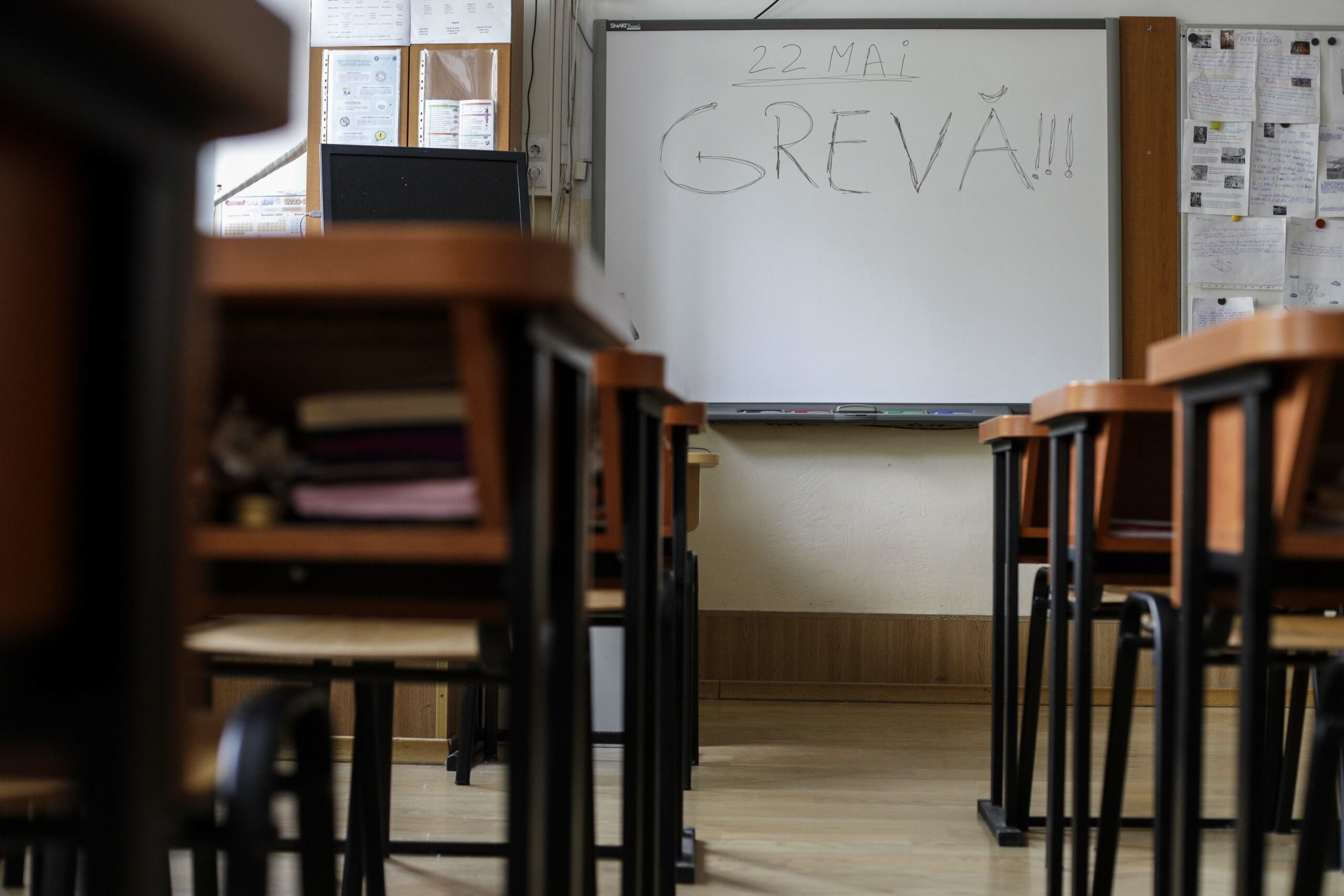 În data de 22 mai 2023 a avut loc prima zi de grevă generală în sistemul educațional românesc / Sursă foto: Inquam Photos / Octav Ganea