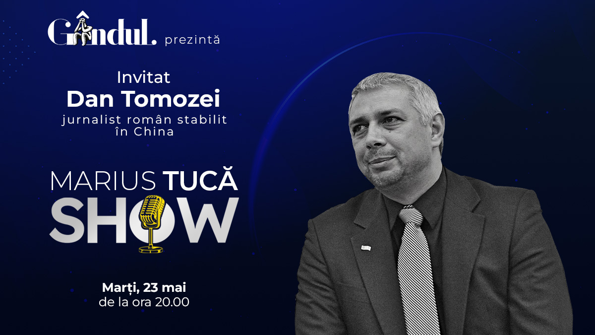 Imagine Stire Marius Tucă Show începe marți, 23 mai, de la ora 20.00, live pe gândul.ro. Invitat: Dan Tomozei | 2review.ro