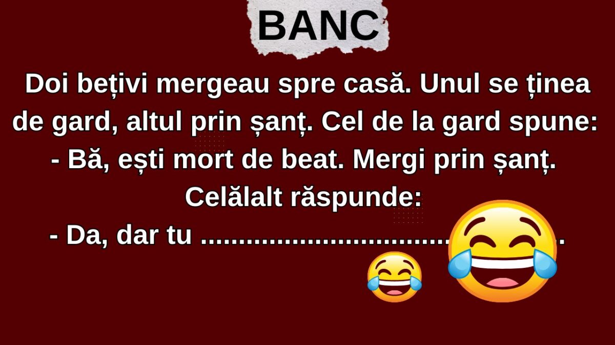 Imagine Stire BANCUL DE LUNI | Discuție între bețivi: „Ești mort de beat. Mergi prin șanț” | 2review.ro