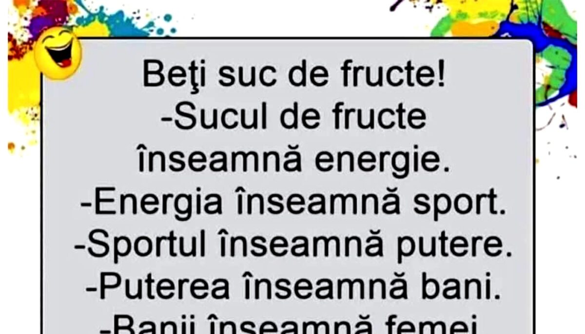 Imagine Stire BANC | Beți suc de fructe! | 2review.ro