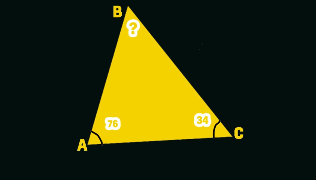 Imagine Stire Test de inteligență | Câte grade are unghiul B, dacă A=76 și C=34? | 2review.ro