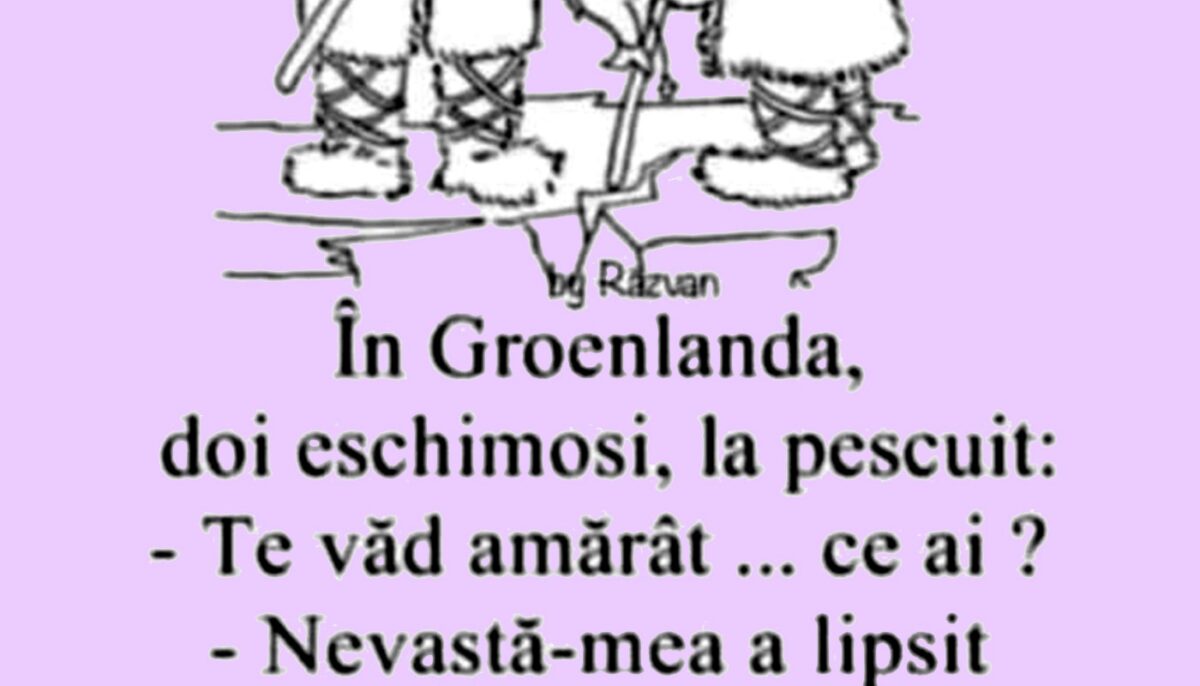 Imagine Stire BANC | În Groenlanda, doi eschimoși discută: „Nevastă-mea a lipsit azi-noapte din iglu” | 2review.ro