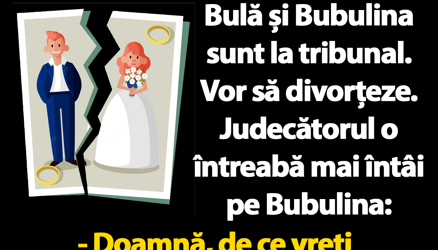 Bulă și Bubulina, divorț la tribunal