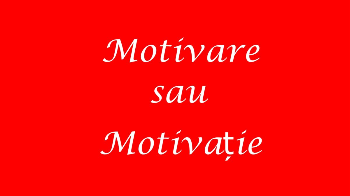 Imagine Stire Motivare și motivație, două cuvinte confundate | 2review.ro