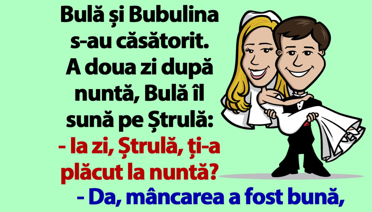 Imagine Stire BANC | Ce melodie a cerut Bulă la „dansul mirilor” | 2review.ro