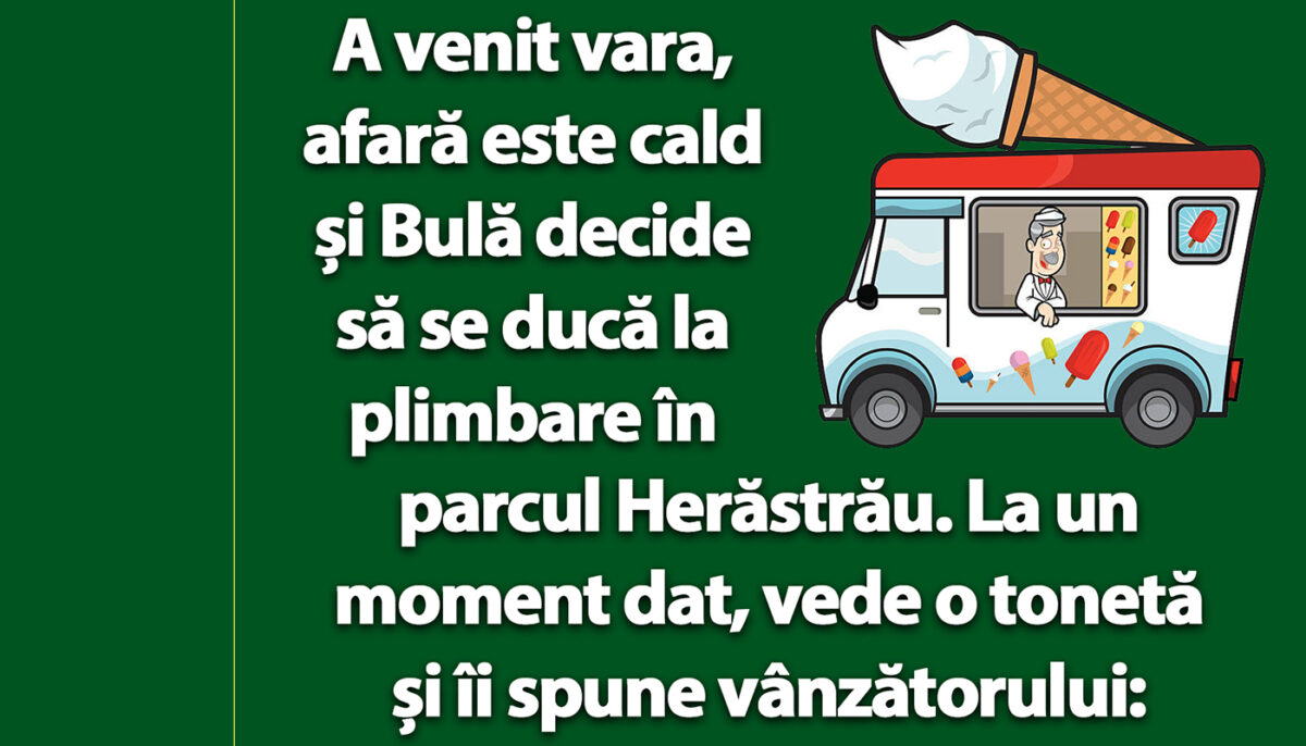 BANC | Bulă se duce în Herăstrău: „2 înghețate, vă rog!”