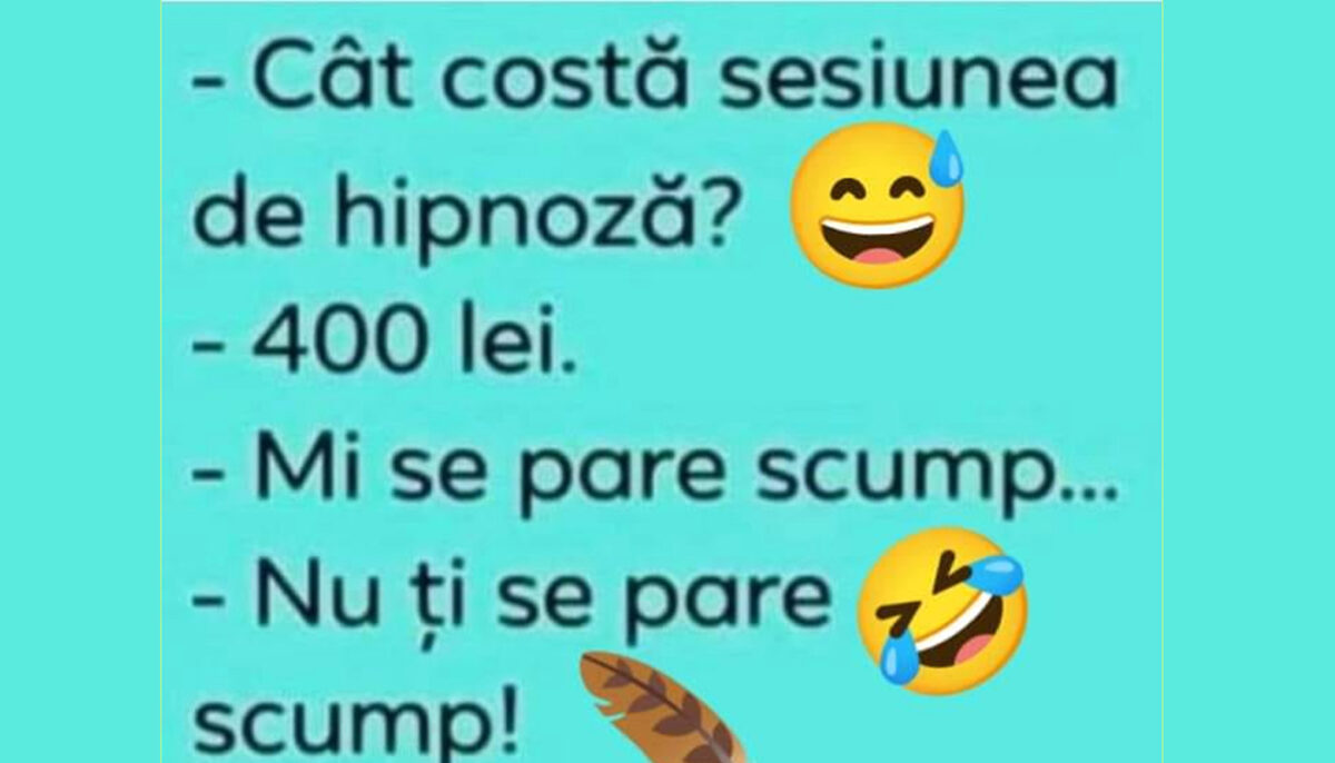 Imagine Stire Bancul de weekend | „Câți lei costă sesiunea de hipnoză?” | 2review.ro