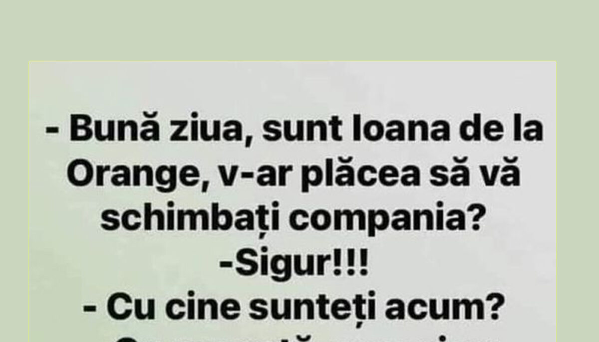 Imagine Stire BANCUL ZILEI | „Bună ziua, sunt Ioana de la Orange!” | 2review.ro