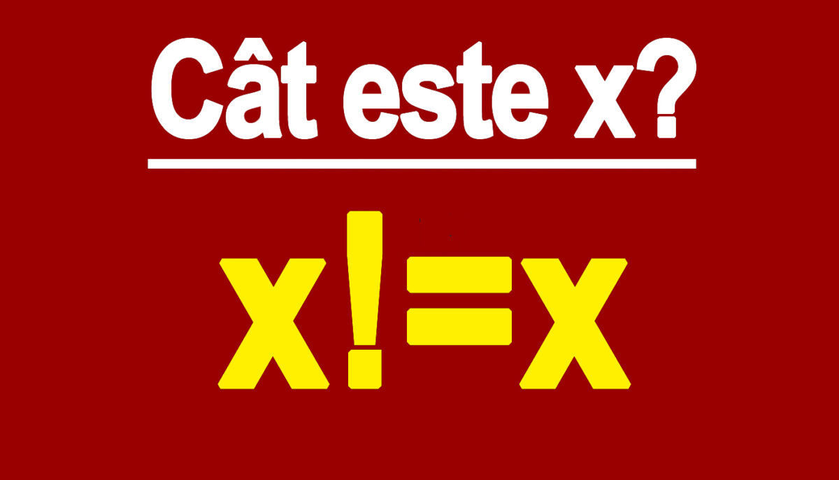 Imagine Stire Test de inteligență pentru matematicieni |  Cât este x dacă x!=x? | 2review.ro
