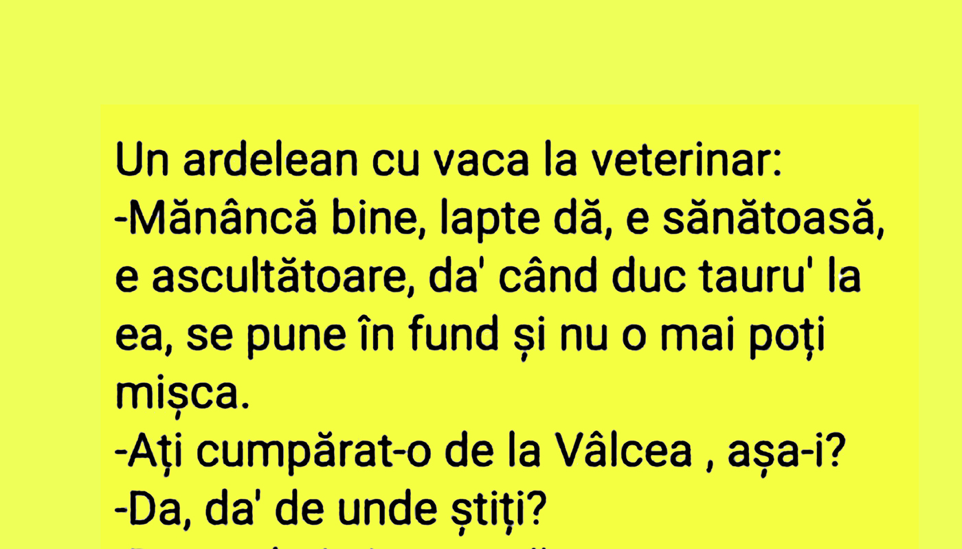 BANC Un ardelean duce vaca la veterinar