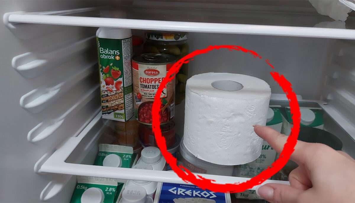 Cel mai tare truc din bucătărie! Ce se întâmplă dacă pui un sul de hârtie igienică în frigider
