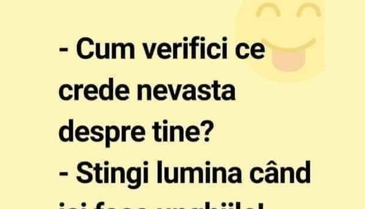 Imagine Stire BANCUL ZILEI | Cum verifici ce crede nevasta despre tine? | 2review.ro