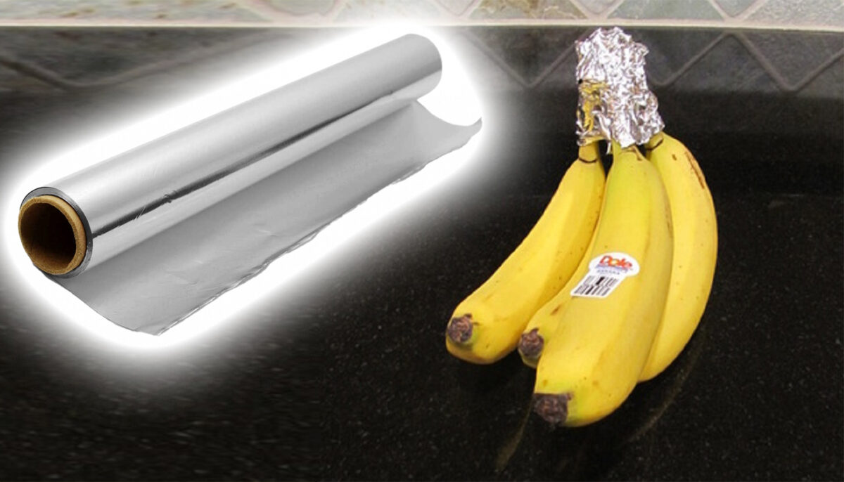 Trucul pe care puține gospodine îl știu. Ce se întâmplă dacă învelești bananele în folie de aluminiu