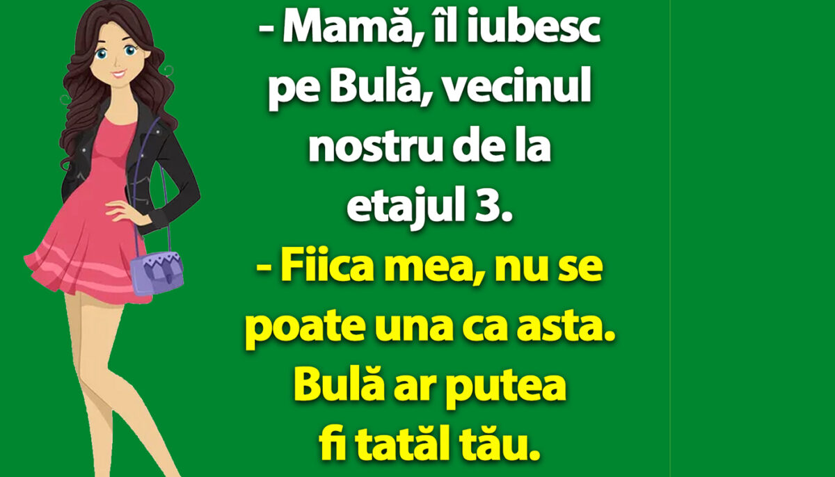 Imagine Stire BANC | „Mamă, îl iubesc pe Bulă, vecinul nostru de la etajul 3” | 2review.ro