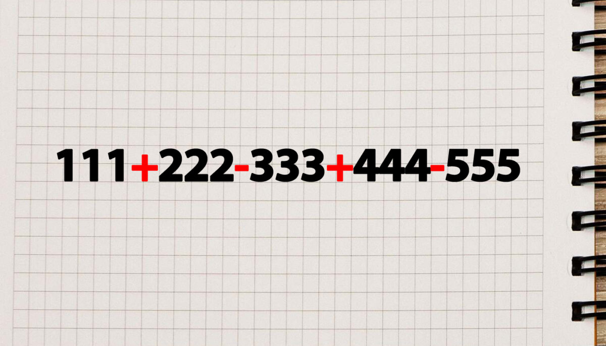 Imagine Stire TEST IQ | Cât face 111+222-333+444-555? Geniile dau răspunsul în doar 2 secunde | 2review.ro