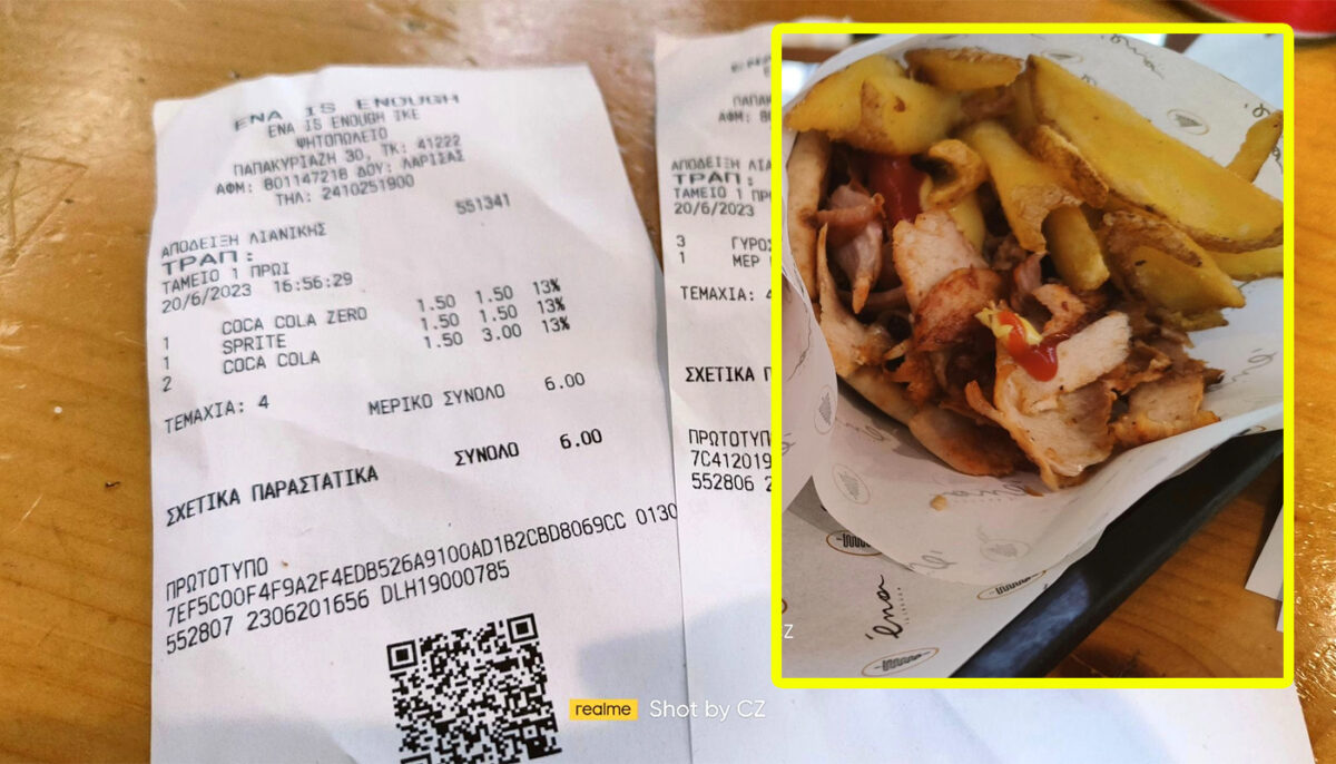 Nu este o eroare! Câți bani a dat o româncă pentru un gyros într-un fast-food din Grecia