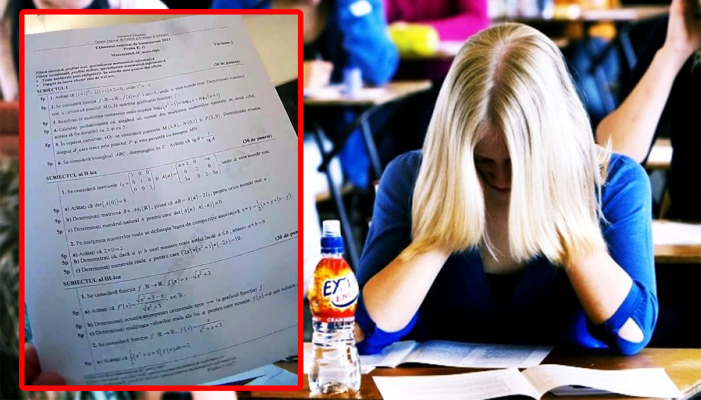 Bacalaureat 2023 | Ce subiecte au picat la matematică. Problema care a ...