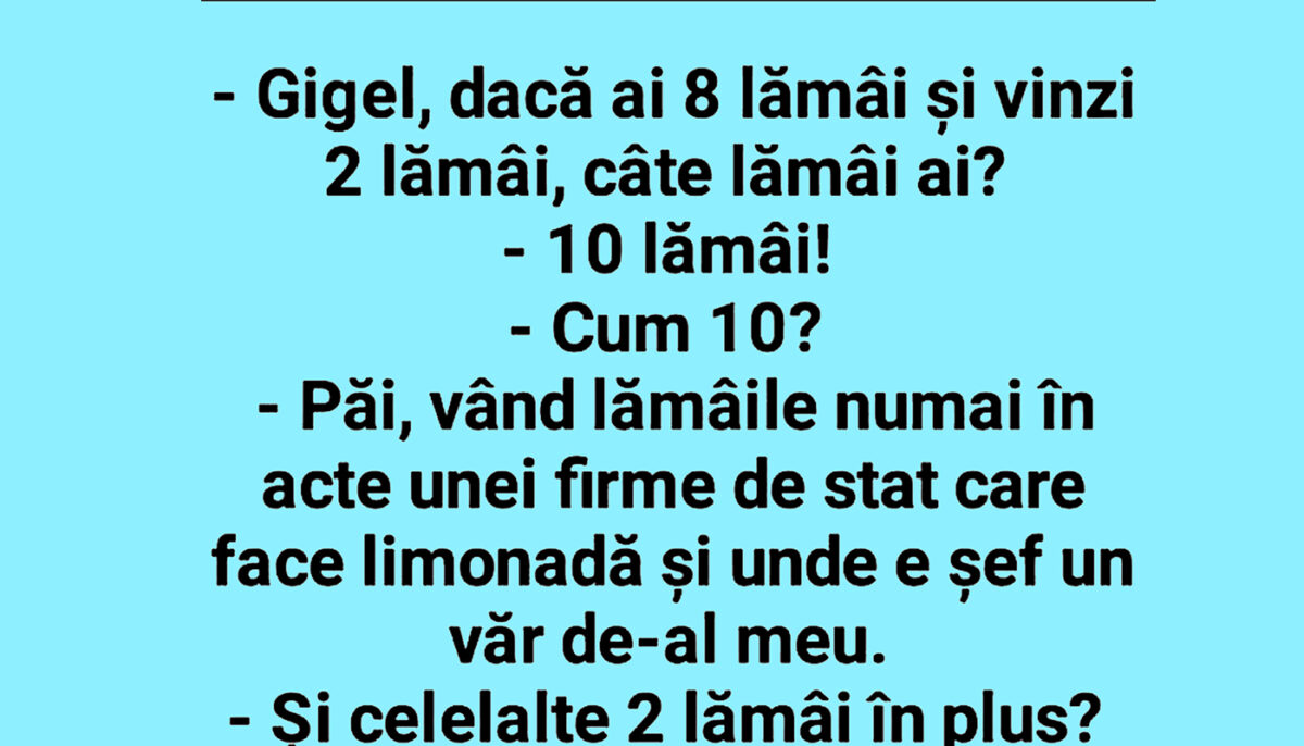 Imagine Stire BANCUL ZILEI | Gigel și problema lămâilor în România | 2review.ro