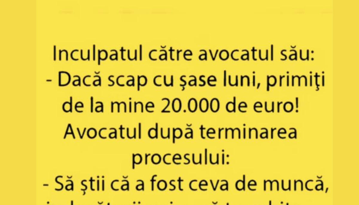 Imagine Stire BANCUL ZILEI | Inculpatul către avocat: „Dacă scap cu 6 luni, primiți de la mine 20.000 de euro” | 2review.ro