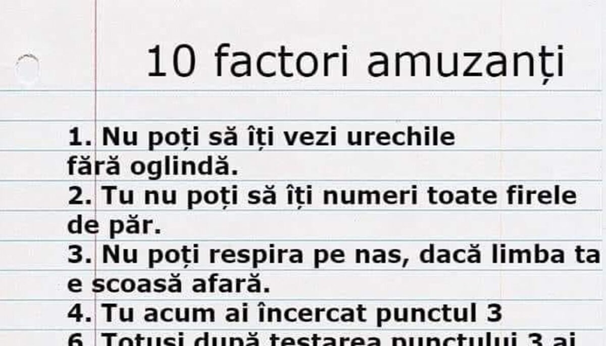 Imagine Stire Bancul sfârșitului de săptămână | 10 factori amuzanți | 2review.ro