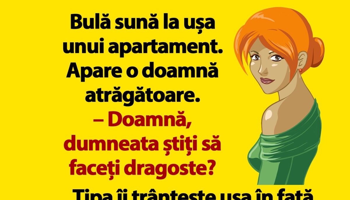 Imagine Stire BANC | Bulă sună la ușa unui apartament. Apare o doamnă atrăgătoare | 2review.ro