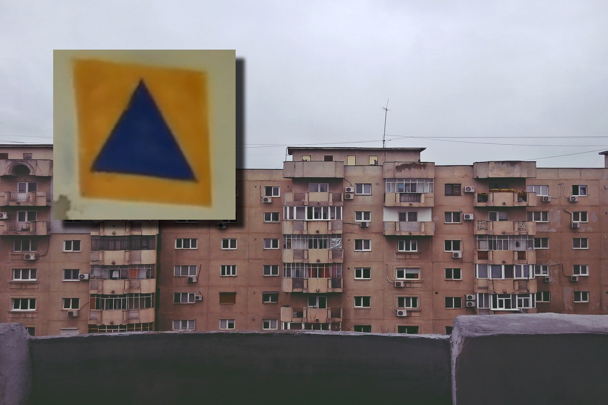 Ai văzut și tu acest semn pe anumite clădiri din România? Ce înseamnă triunghiul albastru într-un pătrat portocaliu, de fapt