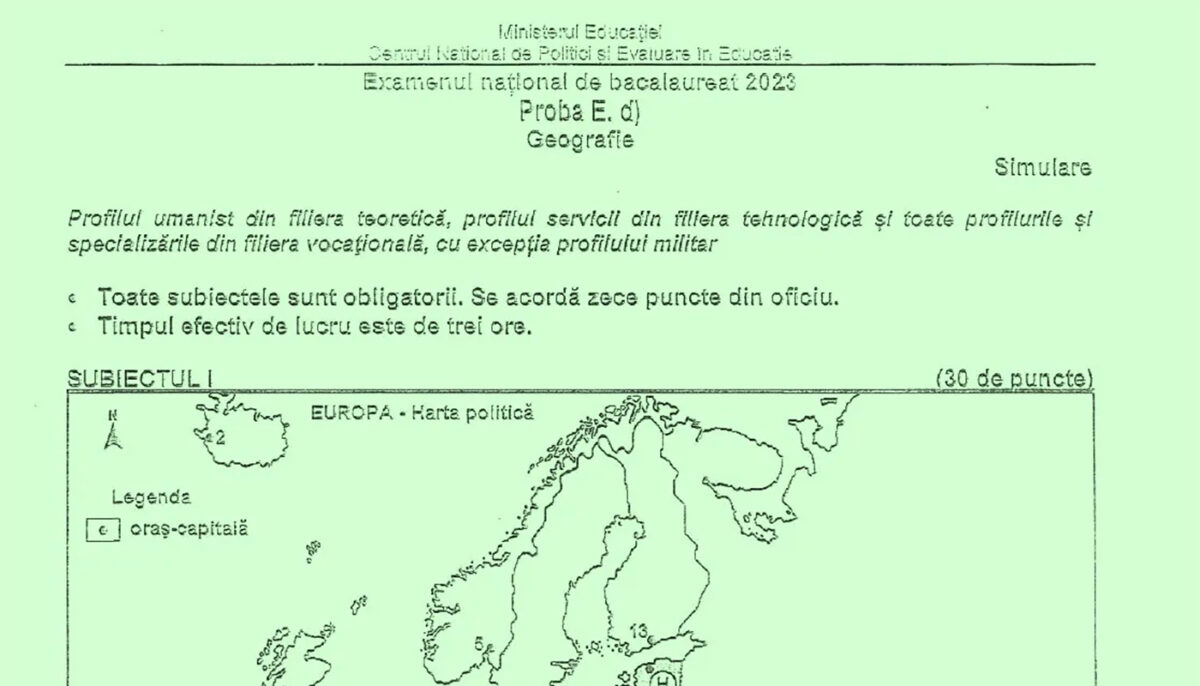 BAC 2023 | Rezolvarea subiectelor + baremul de corectare de la economie, geografie, psihologie, filosofie, sociologie și logică
