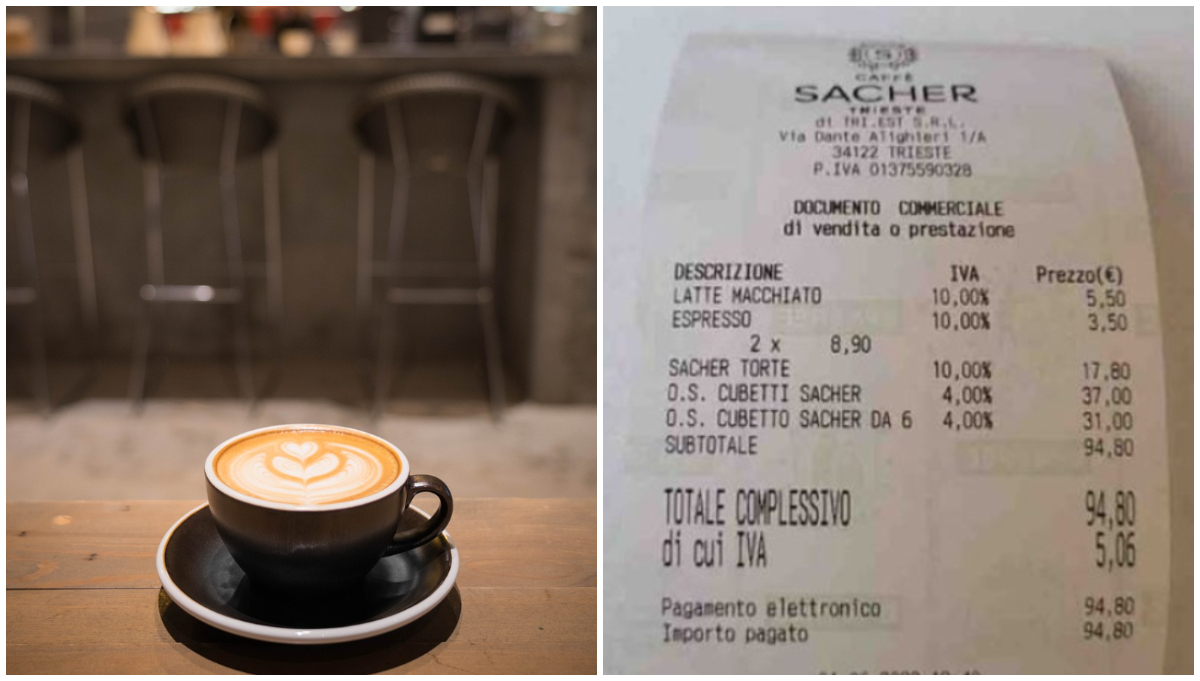 Notă de plată ireală la cafenea! Cât a plătit un client pentru o cafea şi o prăjitură? „N-ai bani, nu intri”