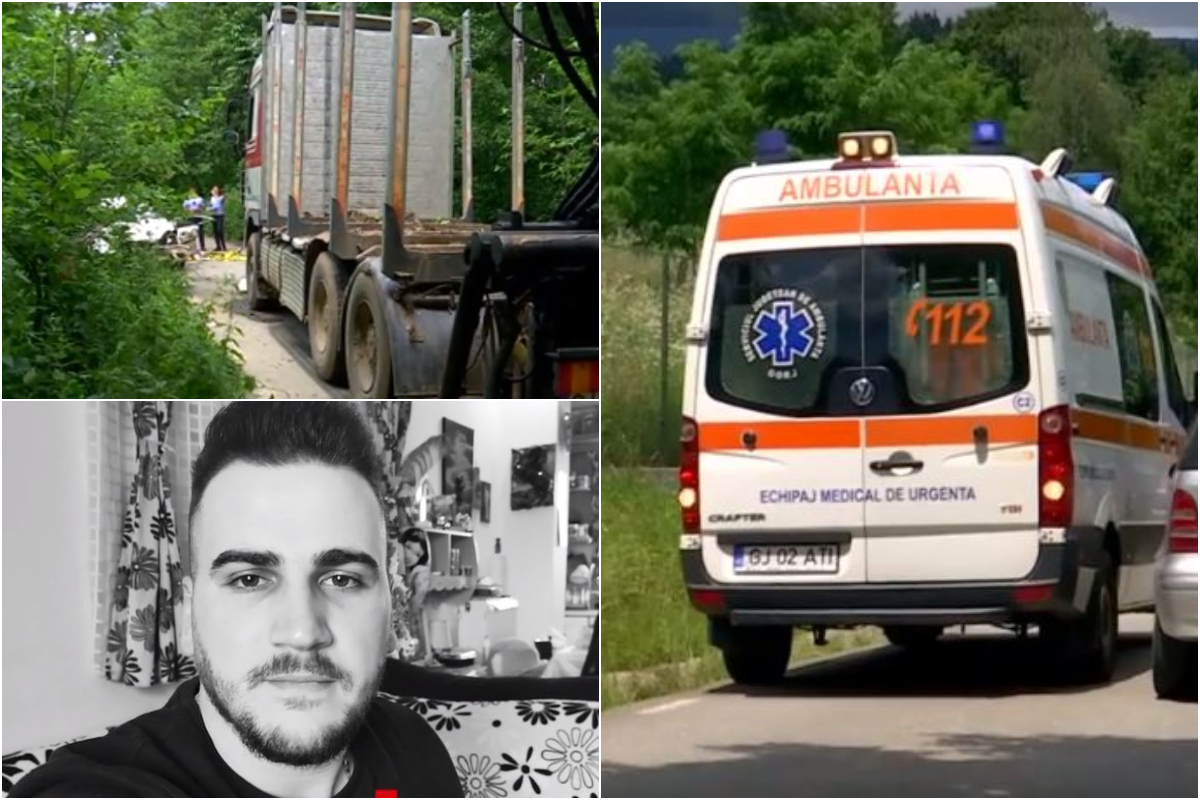 Destin crunt pentru Ionuț, un tânăr de 26 de ani din Gorj. S-a izbit cu mașina de un camion condus chiar de vărul lui: „N-a avut nicio șansă”