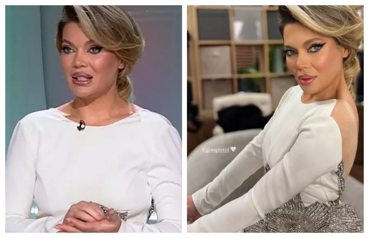 Imagine Stire Câți bani costă, de fapt, rochia pe care Gina Pistol a purtat-o în semifinala Chefi la cuțite. A fost una dintre ultimele apariții ale prezentatoarei | 2review.ro