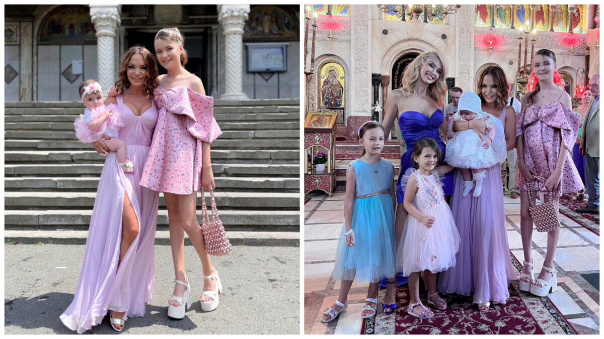 Imagine Stire Andreea Antonescu își botează fetița și avem primele imagini. A strălucit alături de fiica cea mare | 2review.ro