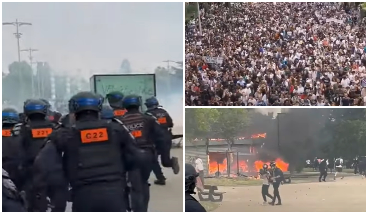 Imagine Stire Revolte în Franța după ce poliția a împușcat un tânăr de 17 ani. Președintele Macron petrecea cu Elton John în acest timp | 2review.ro