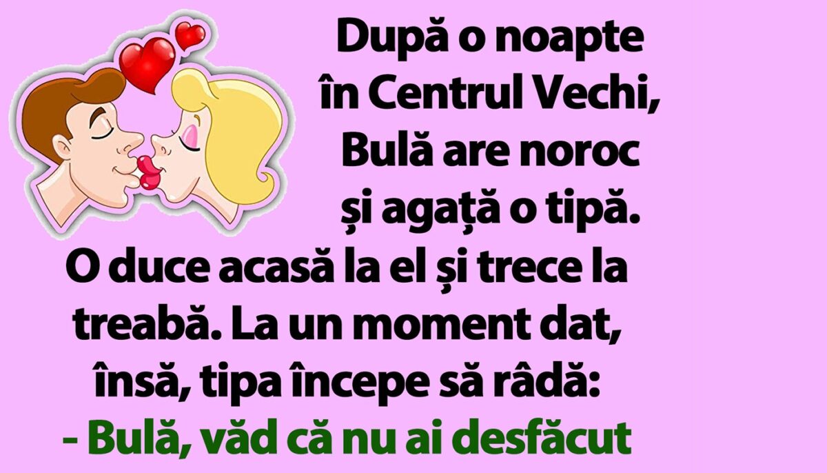 Imagine Stire BANC | După o noapte în Centrul Vechi, Bulă are noroc și agață o tipă | 2review.ro