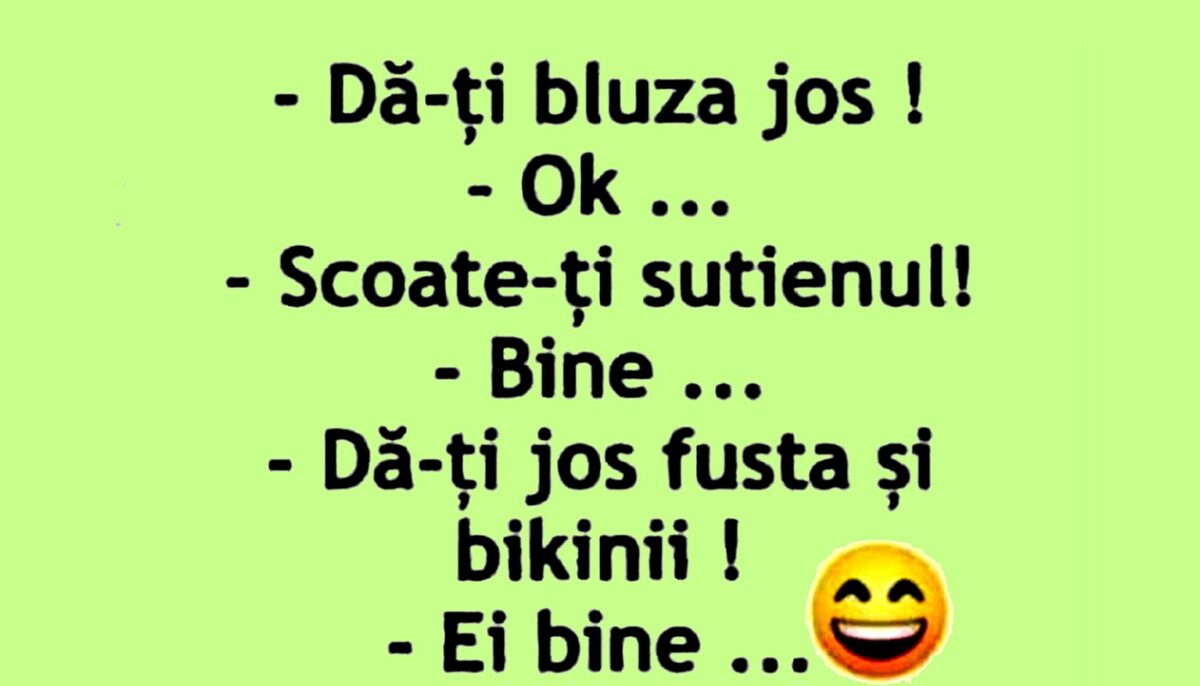 Imagine Stire Bancul începutului de săptămână | „Dă-ți bluza jos!” | 2review.ro