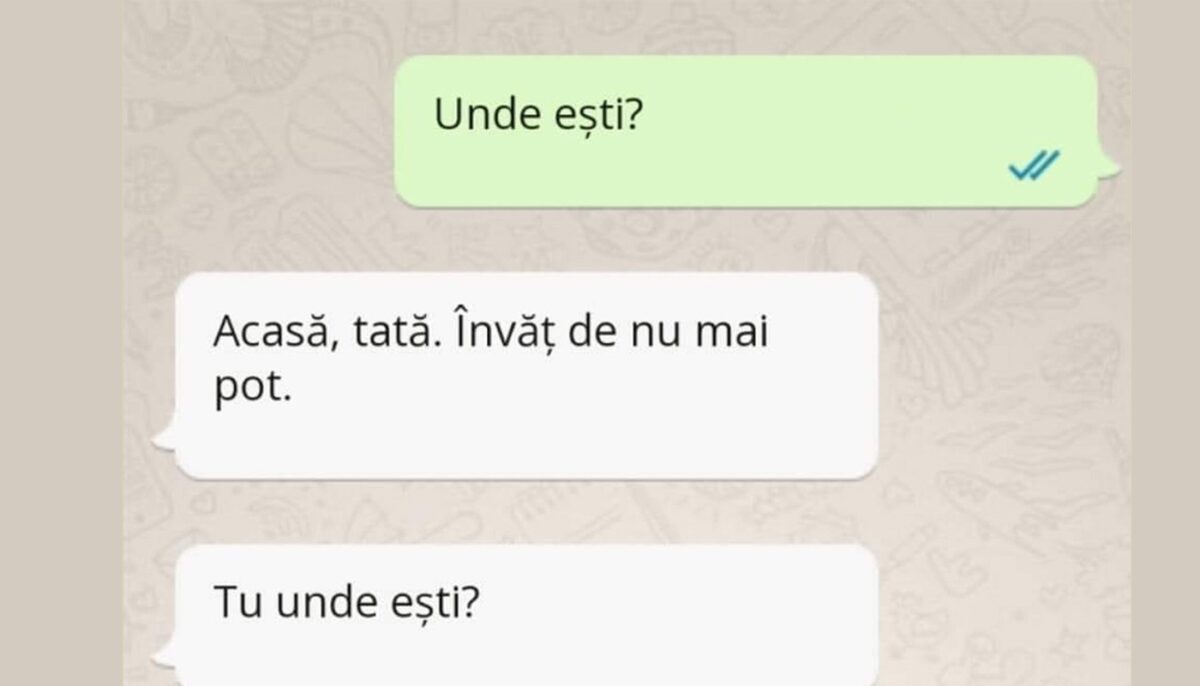 Imagine Stire BANCUL ZILEI | „Sunt acasă, tată. Învăț de nu mai pot!” | 2review.ro