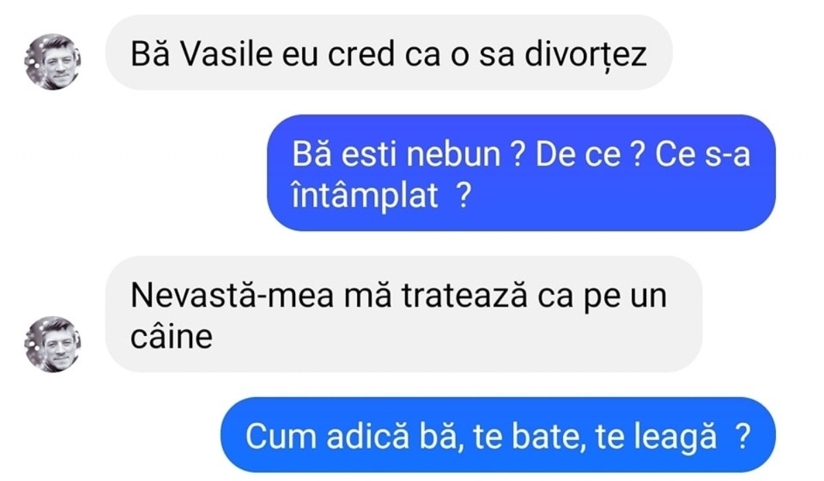 Imagine Stire BANC | „Vasile, eu cred că o să divorțez” | 2review.ro