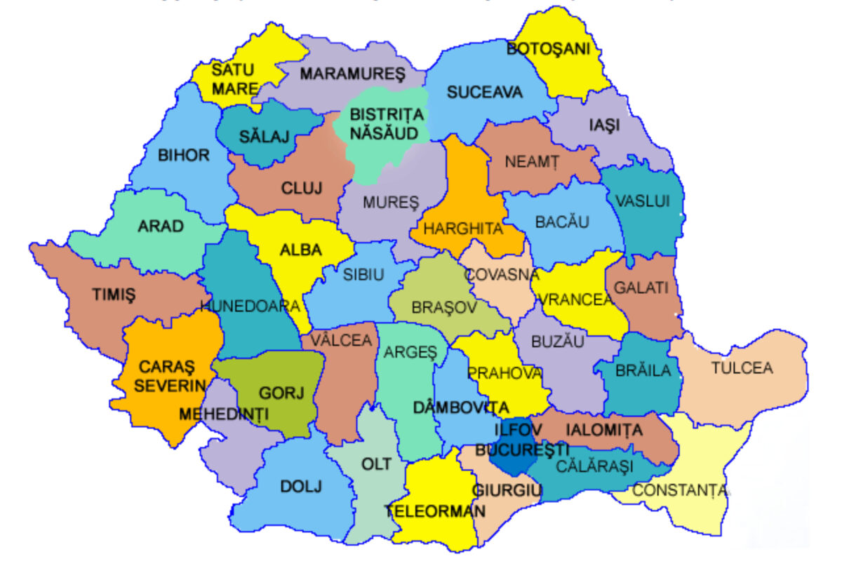 România fără județe! Harta administrativă țării noastre a suferit modificări importante trecând de la regiuni și raioane la actuala formă de organizare
