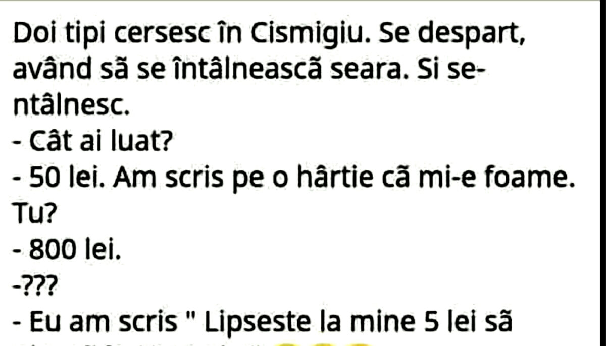 Imagine Stire BANCUL ZILEI | Doi tipi cerșesc în Cișmigiu | 2review.ro