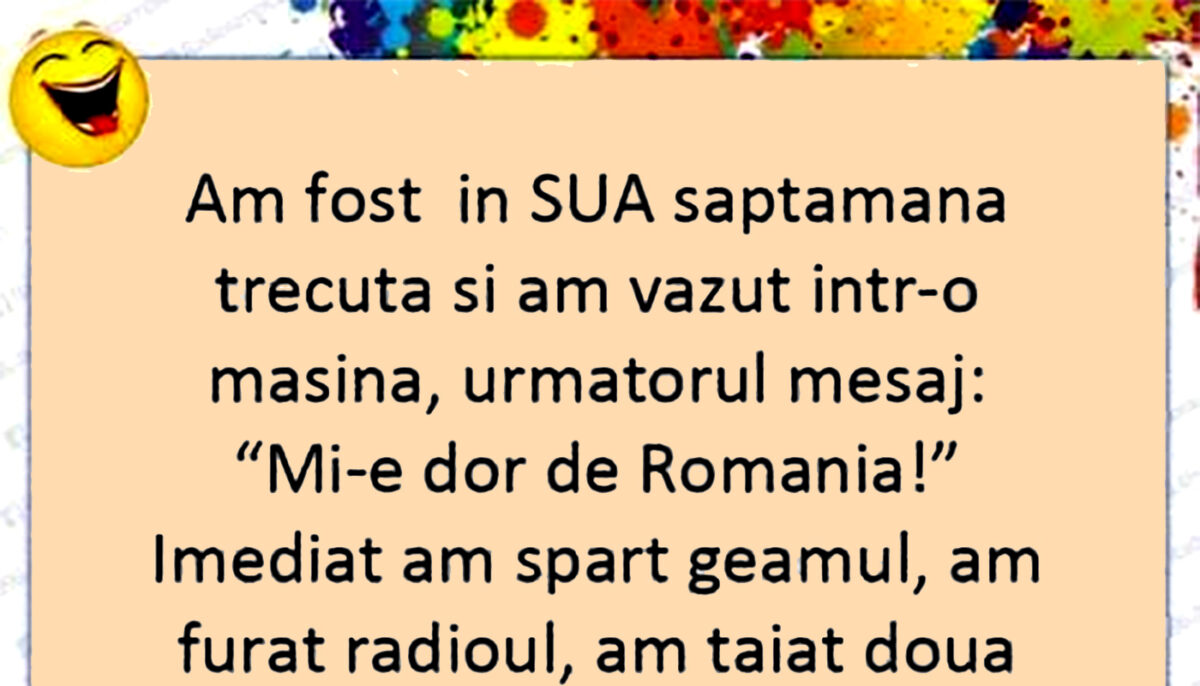 Imagine Stire BANCUL ZILEI | „Am fost în SUA săptămâna trecută” | 2review.ro