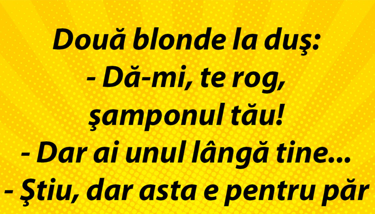 Imagine Stire Bancul dimineții | Două blonde la duș | 2review.ro