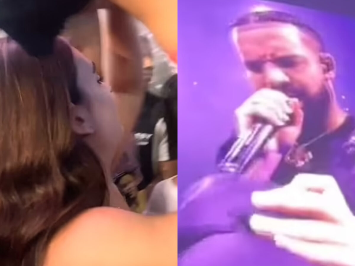 Imagine Stire Ce ofertă a primit tânăra din imagine după ce și-a aruncat sutienul pe scena unde cânta Drake: ”Mi-am pierdut mințile” | 2review.ro
