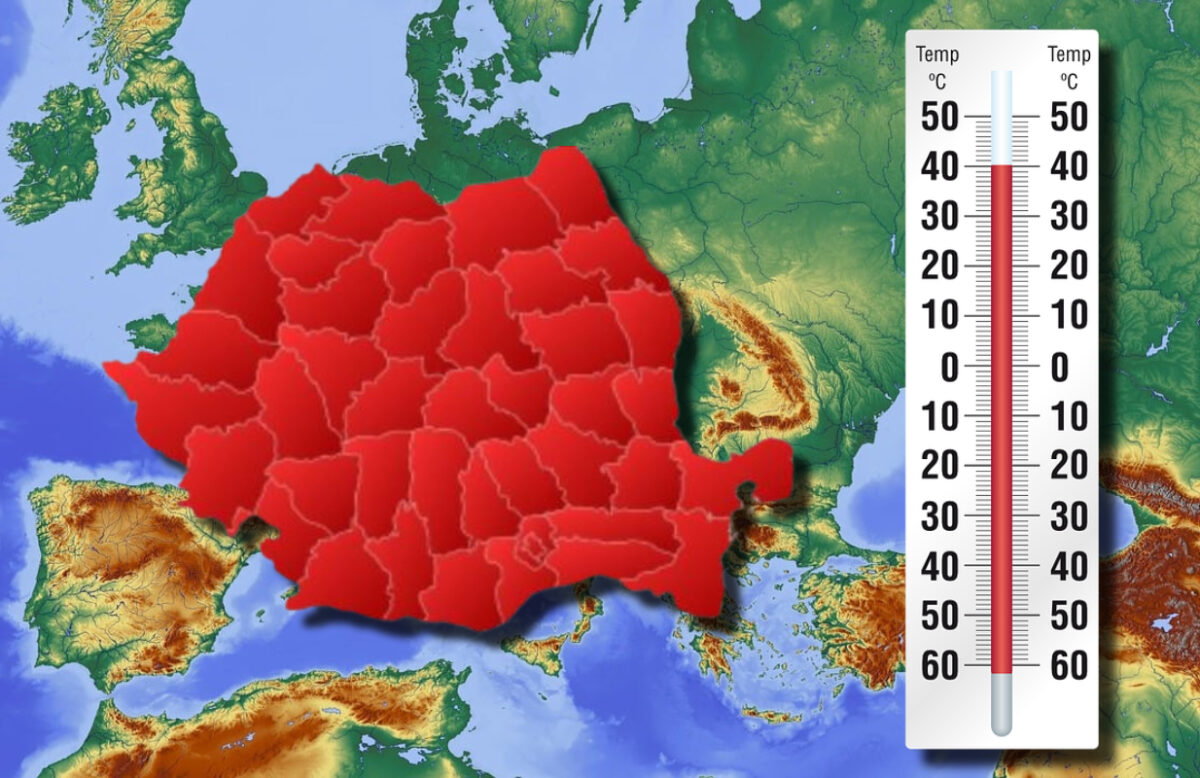 Harta caniculei în România. Unde vor fi 40 de grade la umbră în următoarele zile