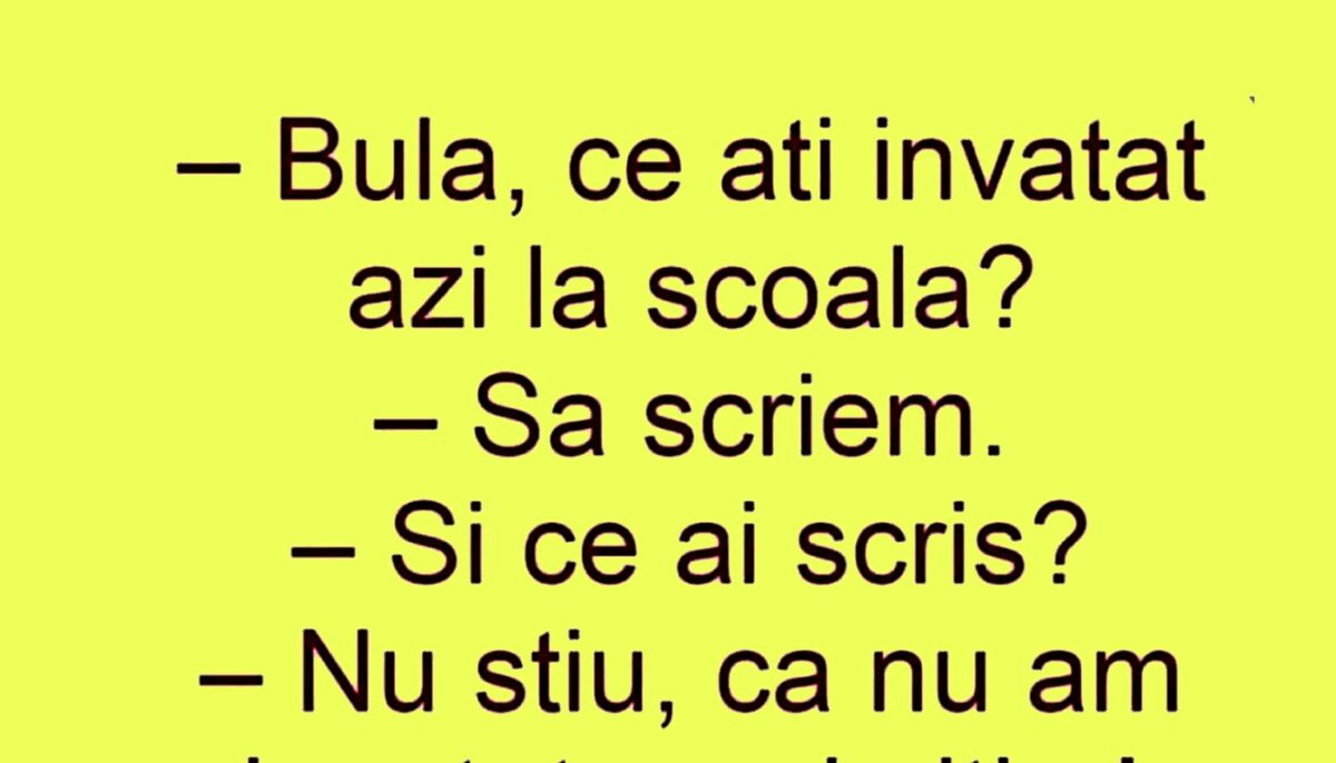 Imagine Stire Bancul dimineții | „Bulă, ce ați învățat azi la școală?” | 2review.ro