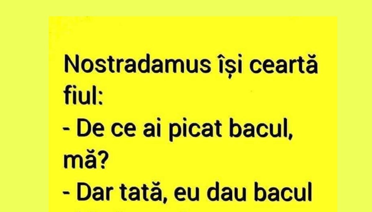 Imagine Stire BANCUL ZILEI | Fiul lui Nostradamus a picat la Bacalaureat | 2review.ro