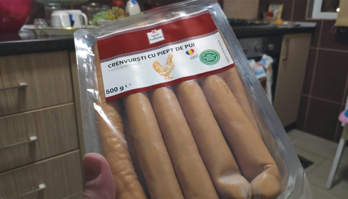 Ce a primit, de fapt, Laura din Iași, după ce a cumpărat un pachet de crenvurști de 9.70 lei, dintr-un supermarket