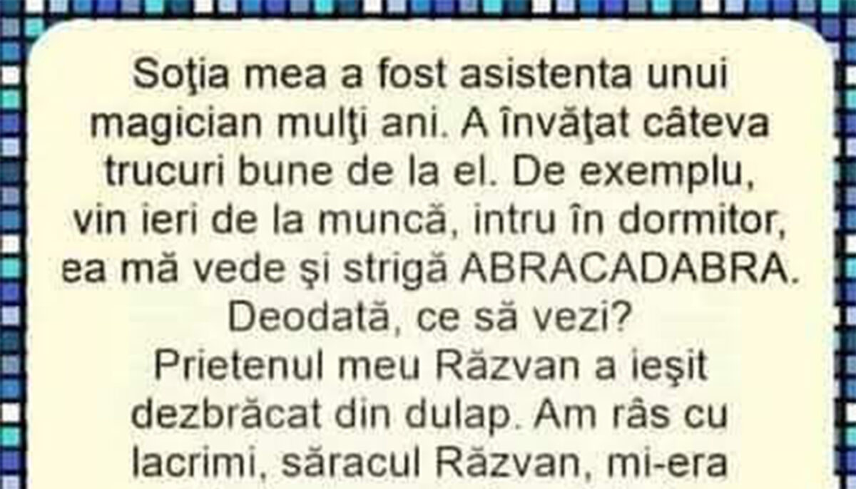 Imagine Stire Bancul începutului de săptămână | Abracadabra! | 2review.ro