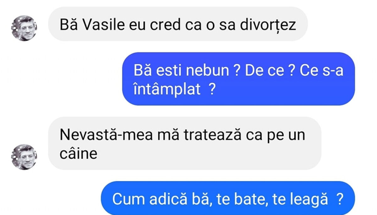 Imagine Stire Bancul de seară | „Vasile, eu cred că o să divorțez” | 2review.ro